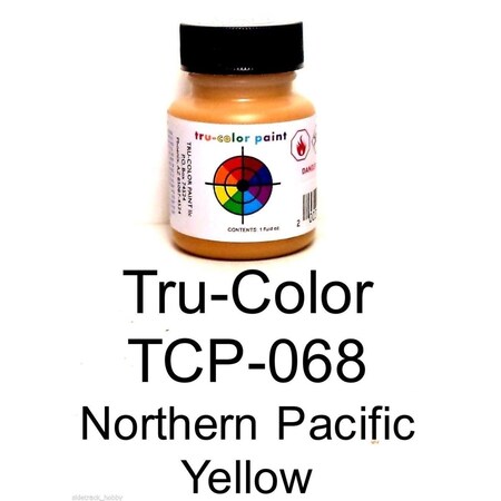 Tru-Color Paint 1 oz Northern Pacific Paint Bottle, Yellow TCP068